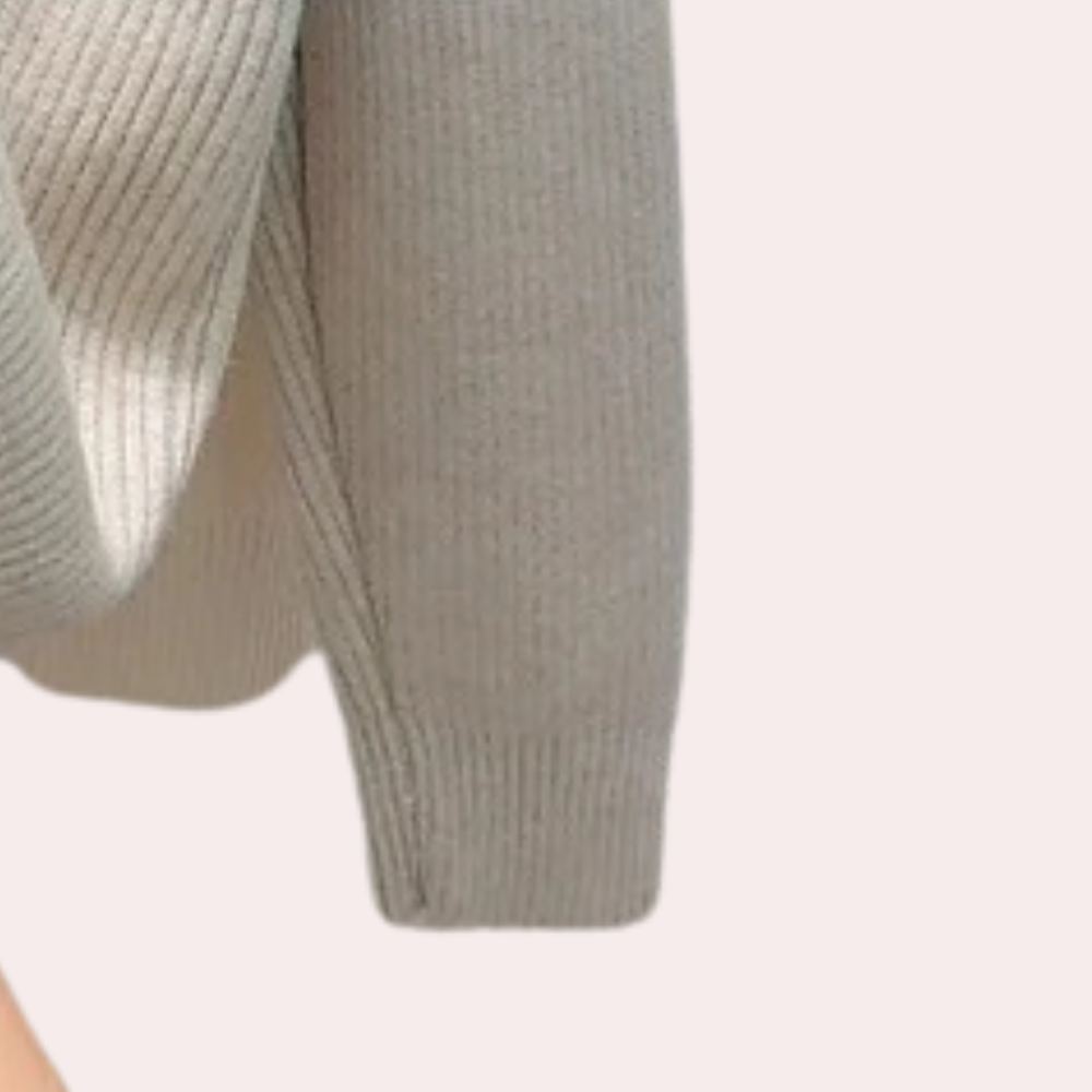 Tatienne | Dames Trui in Vintage stijl met fleecevoering en strik - Elegant en gezellig