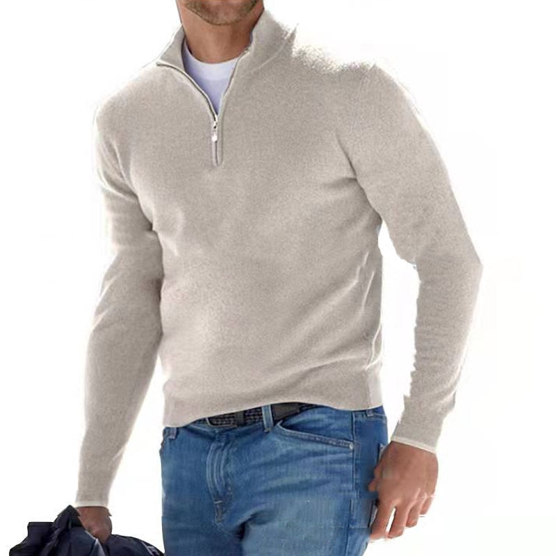 Leor | Comfortabele gebreide trui voor heren – Zachte, warme pullover voor herfst en winter