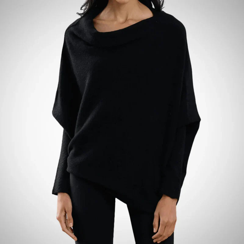 Orlana | Damesbreisweater met stijlvolle asymmetrische schouders