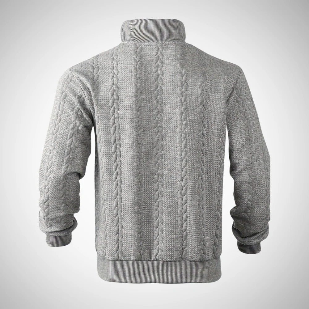 Braven | Vintage pullover met ritssluiting voor heren, comfortabele gebreide trui voor casual en dagelijks gebruik