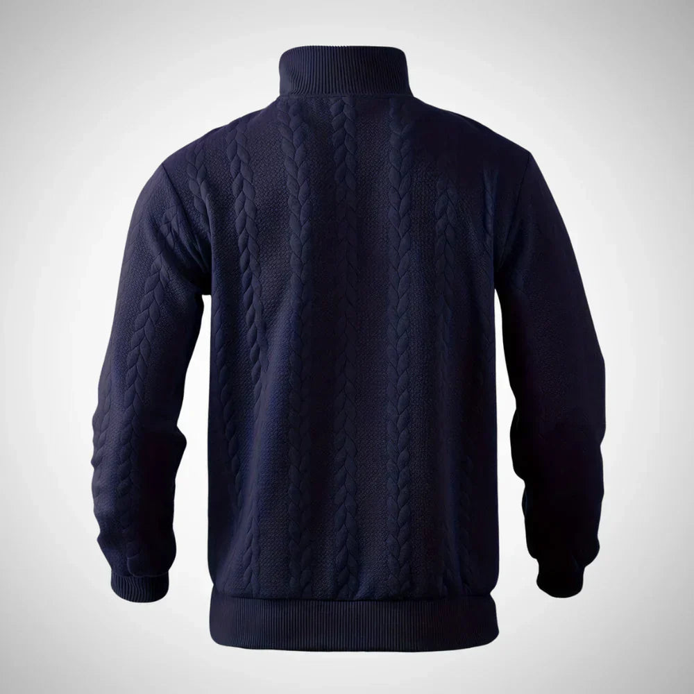 Braven | Vintage pullover met ritssluiting voor heren, comfortabele gebreide trui voor casual en dagelijks gebruik