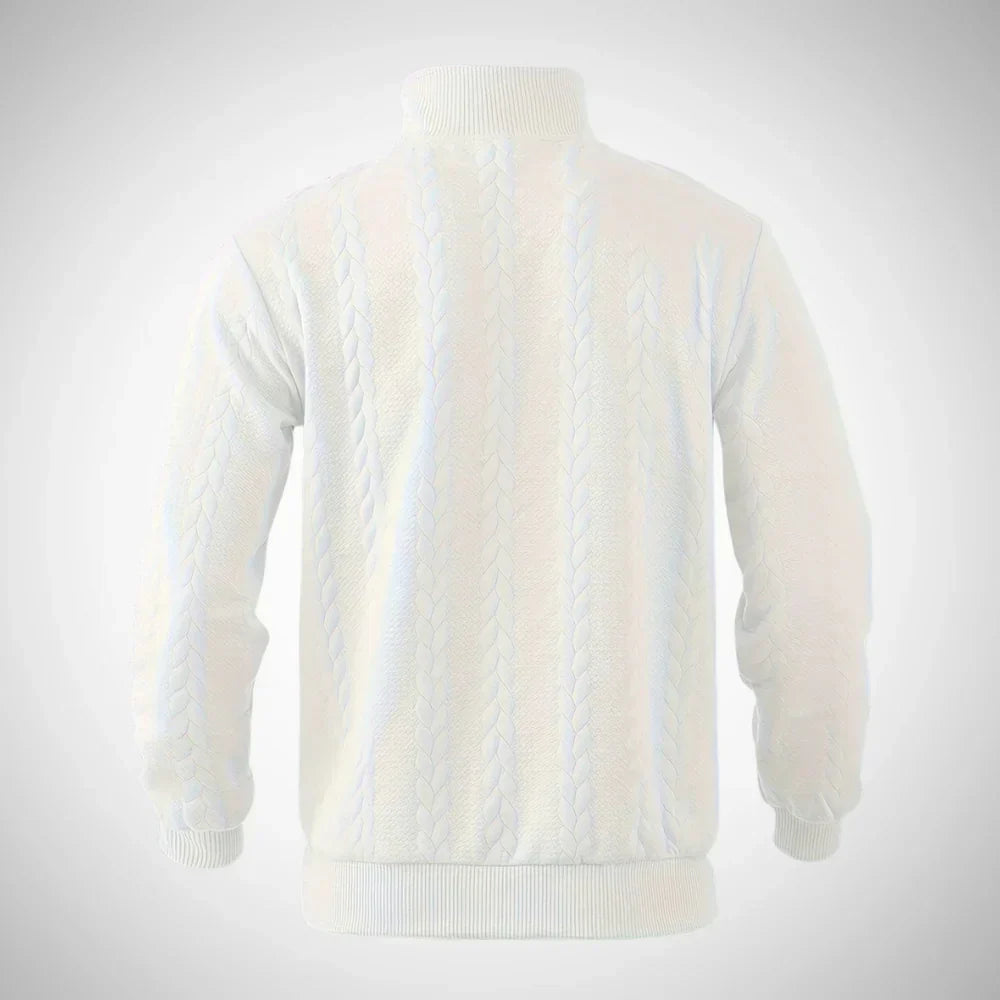 Braven | Vintage pullover met ritssluiting voor heren, comfortabele gebreide trui voor casual en dagelijks gebruik