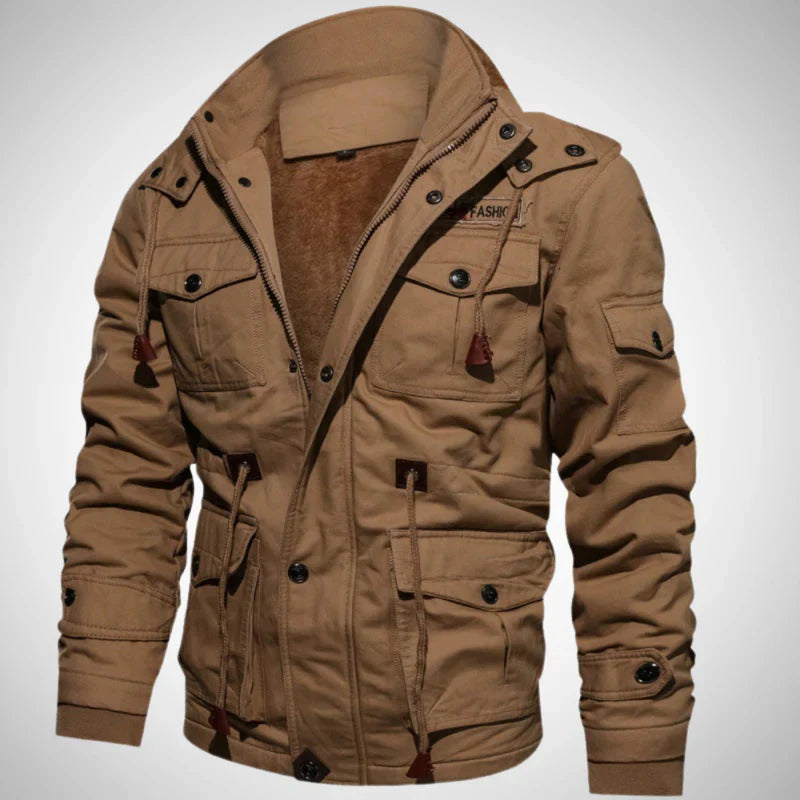Xandor | Tactische outdoorjas voor heren met fleecevoering – waterdicht, winddicht en warm