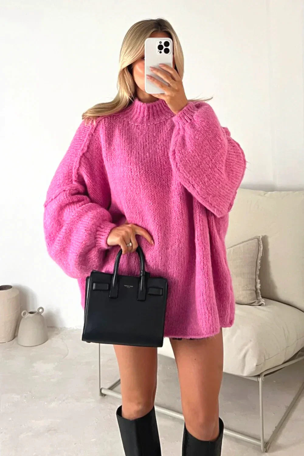 Isannah | Pull épais pour femme - Pull en maille confortable et moderne - Mode hivernale élégante