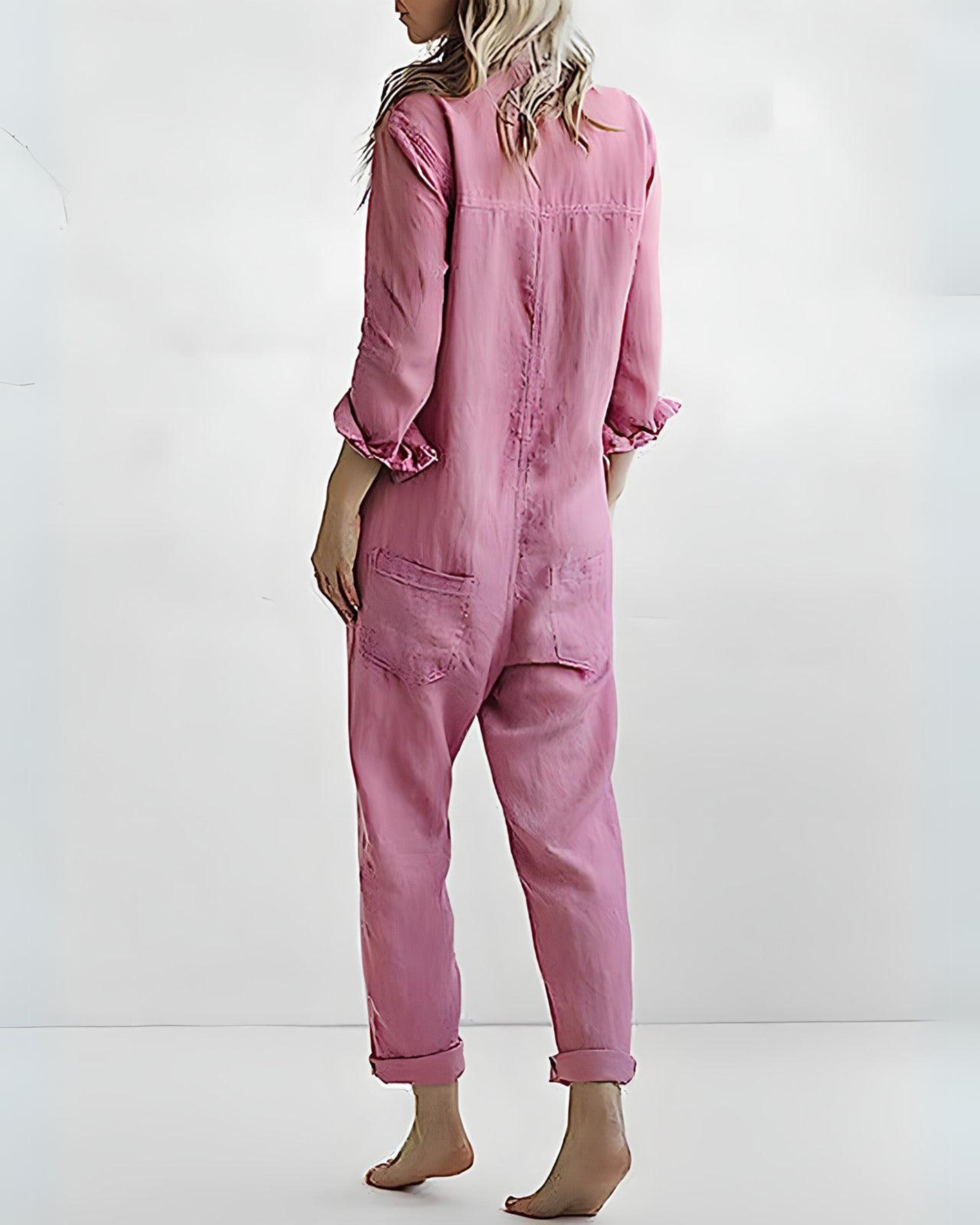 Sorina | Jumpsuit met lange mouwen voor dames - Zachte, relaxte pasvorm & stijlvolle loungewear