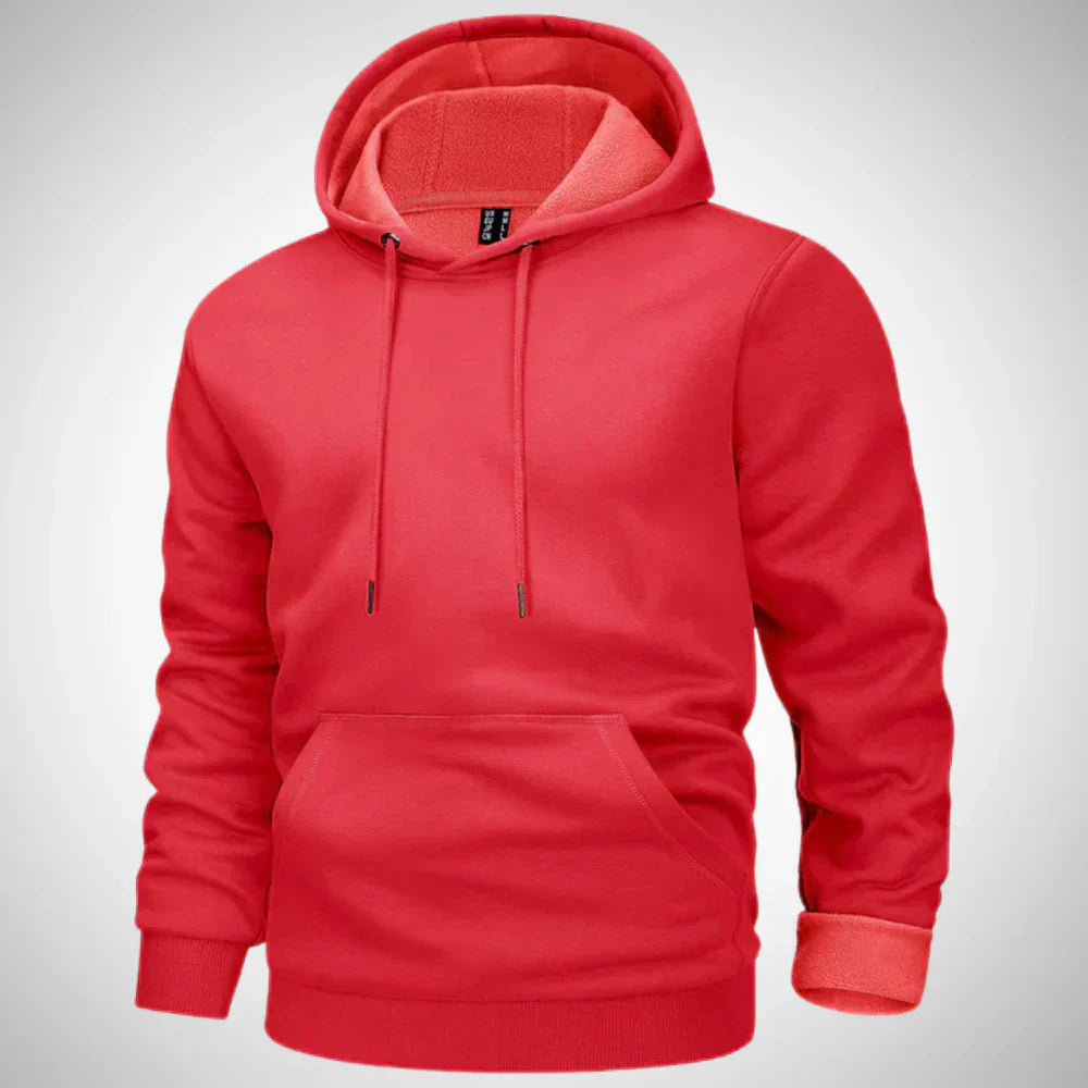 Nyron | Herenhoodie met fleecevoering – Comfortabele, warme trui voor casual gelegenheden