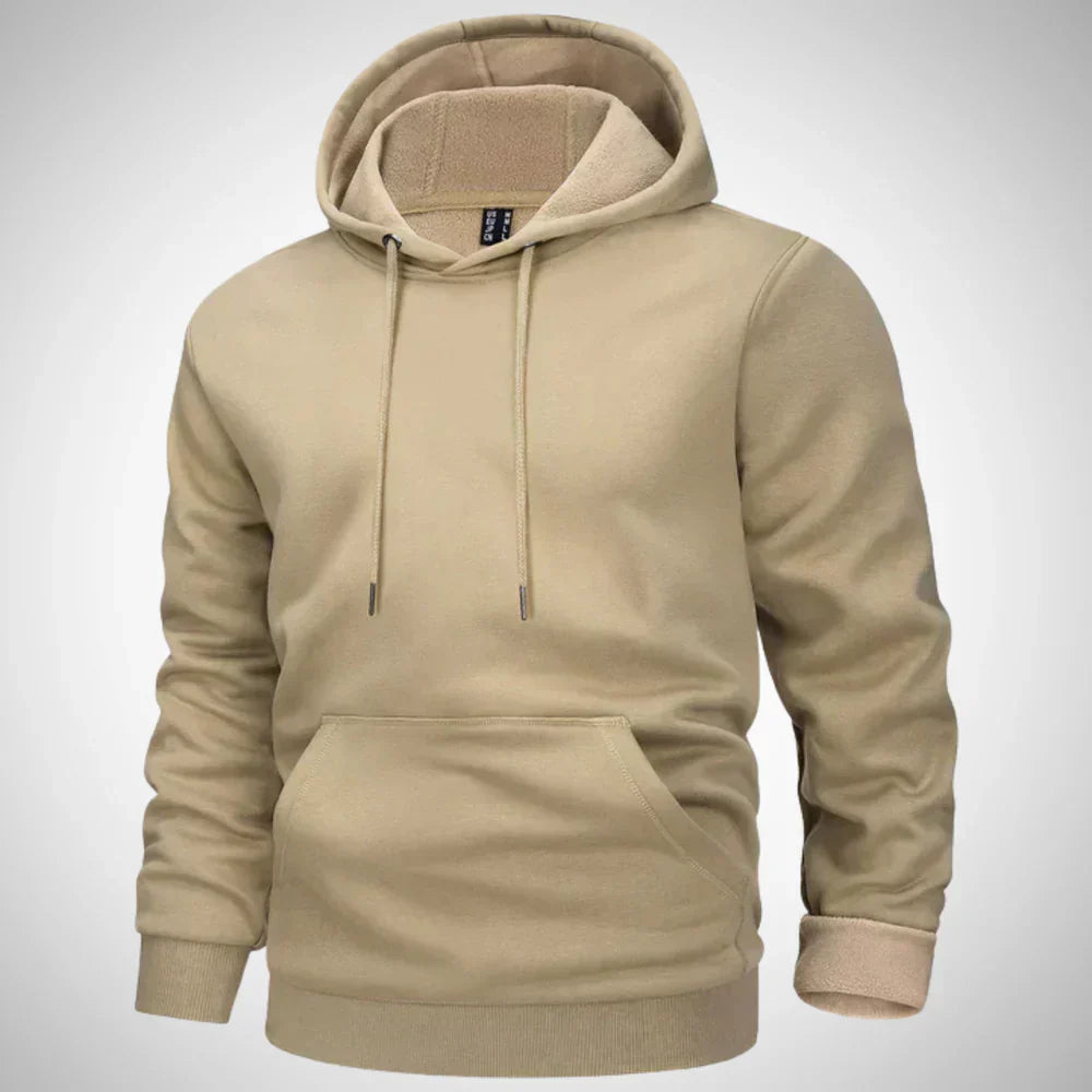 Nyron | Herenhoodie met fleecevoering – Comfortabele, warme trui voor casual gelegenheden