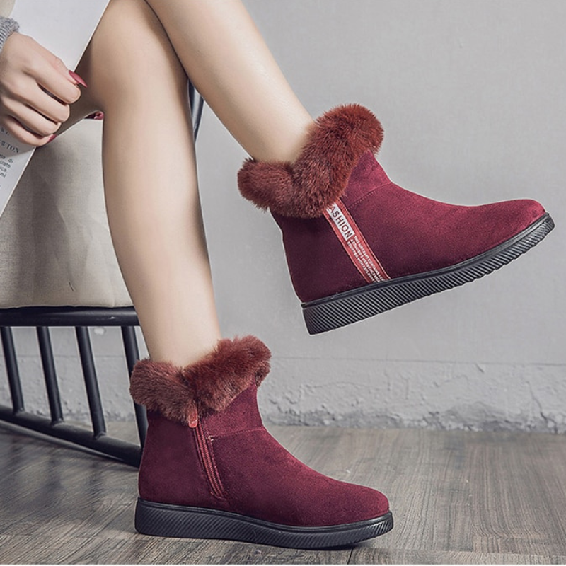 ChillStep | Damesschoenen voor de winter - Gezellige, met bont gevoerde laarzen voor koud weer, comfortabel en stijlvol