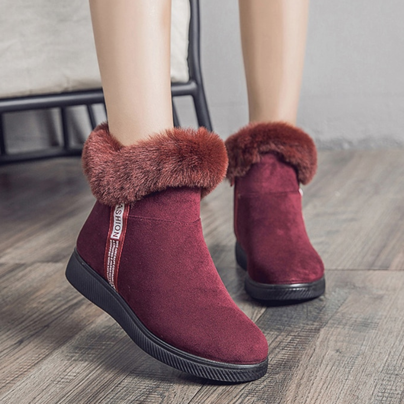 ChillStep | Damesschoenen voor de winter - Gezellige, met bont gevoerde laarzen voor koud weer, comfortabel en stijlvol