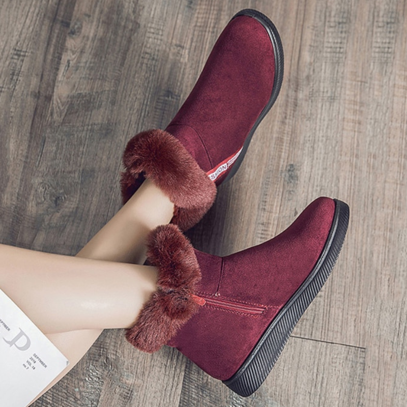 ChillStep | Damesschoenen voor de winter - Gezellige, met bont gevoerde laarzen voor koud weer, comfortabel en stijlvol