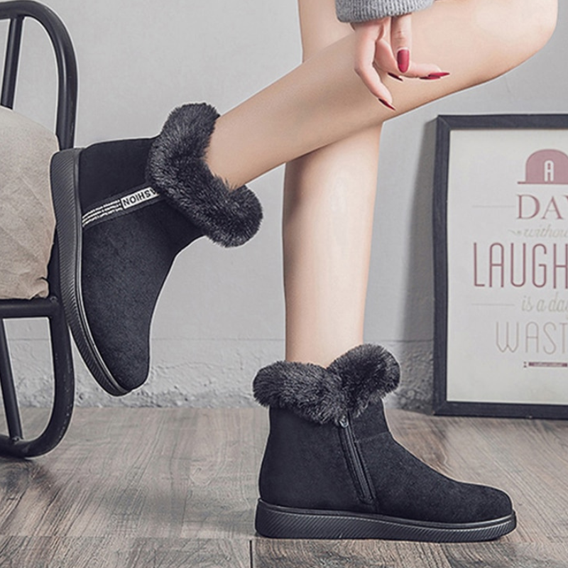 ChillStep | Damesschoenen voor de winter - Gezellige, met bont gevoerde laarzen voor koud weer, comfortabel en stijlvol