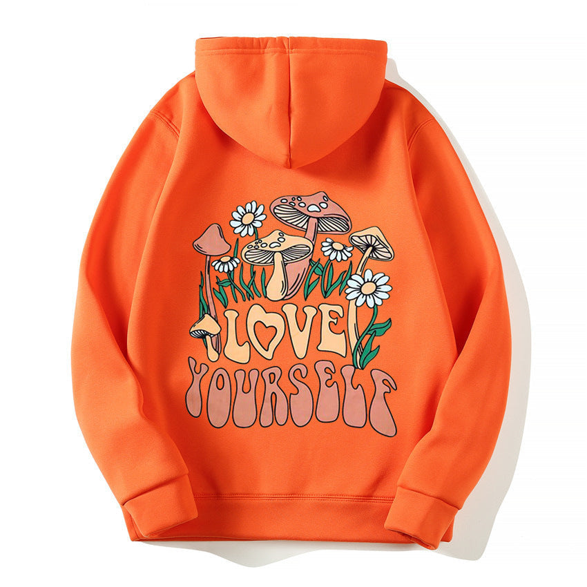 Thalissea | Oversized hoodie voor dames met ‘Love Yourself’-letterprint, comfortabel casual sweatshirt
