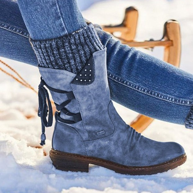 Glacette | Bottes d'hiver mi-hautes, cuir de qualité supérieure, semelle intérieure confortable, élégantes et résistantes.