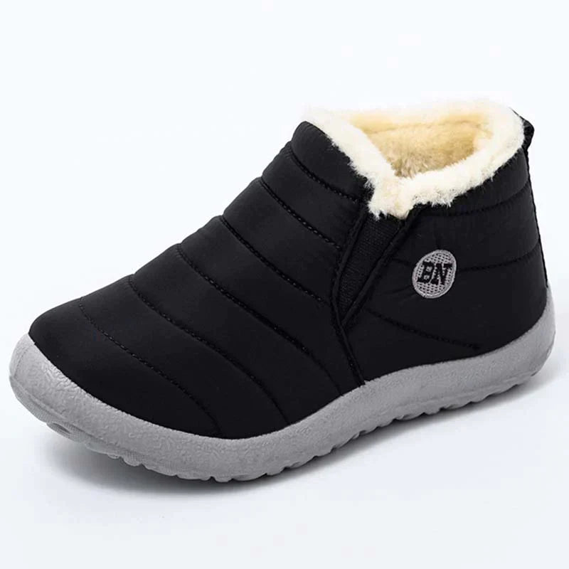 Fawzia | Waterdichte, met bont gevoerde winterlaarzen voor dames met plateau - Gezellig, Slip-On, Warme & Stijlvolle Laarzen voor Koud Weer