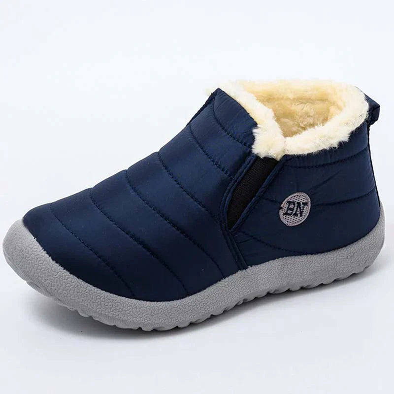 Fawzia | Waterdichte, met bont gevoerde winterlaarzen voor dames met plateau - Gezellig, Slip-On, Warme & Stijlvolle Laarzen voor Koud Weer