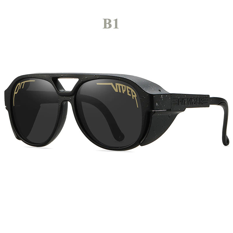VeloShade | Lunettes de moto coupe-vent – ​​Protection UV400, anti-éblouissement, incassables, style sportif