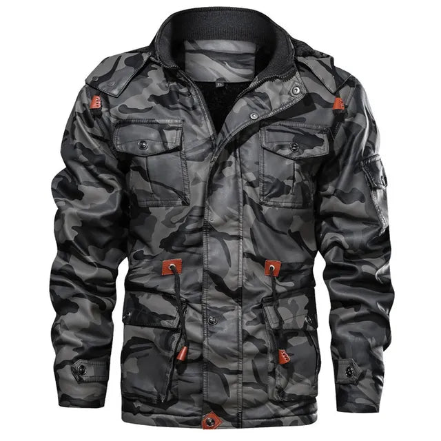 Kelzy | Camouflage Tactisch Waterdicht Outdoorjack voor heren - geïsoleerd, ademend & duurzaam voor alle weersomstandigheden