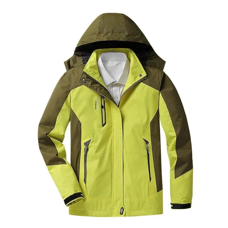 Amiara | Veste d'extérieur pour femme – Veste d'hiver imperméable et coupe-vent avec capuche amovible