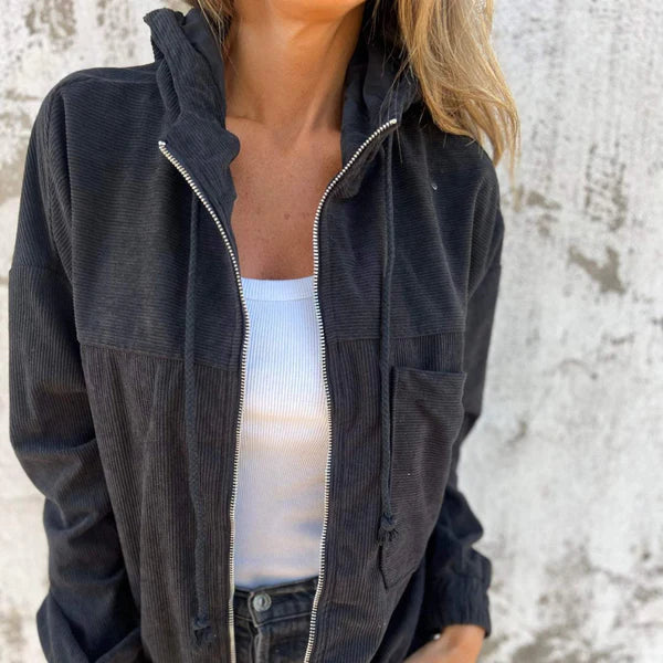 Xandria | Damesjas met capuchon en ritssluiting – Stijlvolle, lichtgewicht casual bovenkleding