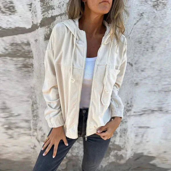 Xandria | Damesjas met capuchon en ritssluiting – Stijlvolle, lichtgewicht casual bovenkleding