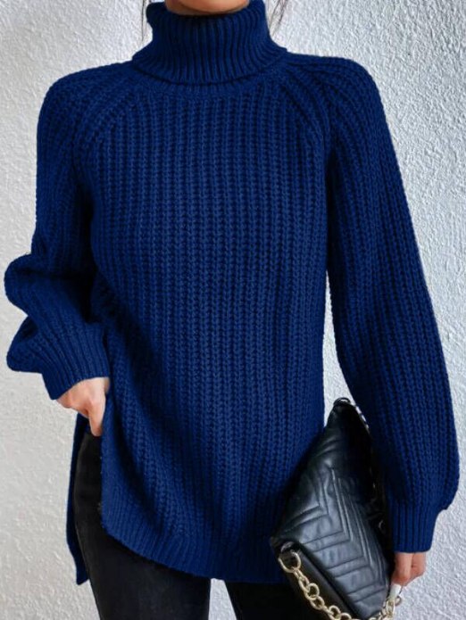 Elize | Pull en maille à col roulé élégant