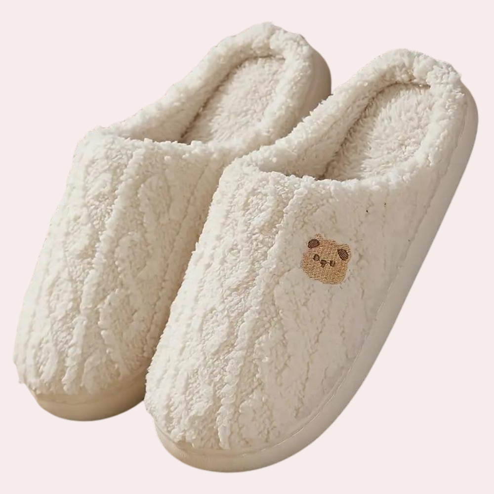 FluffSlip | Warme pantoffels van pluche voor dames - Zachte, knusse wintersloffen met antislipzool