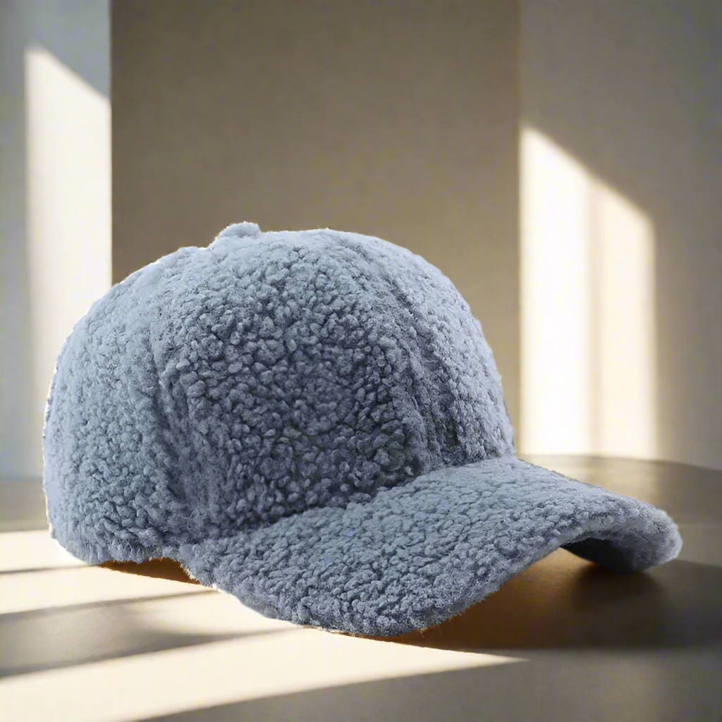 CozyCap | Teddy Cap – Verstelbare winterpet, pluche teddyfleece (56-59 cm)