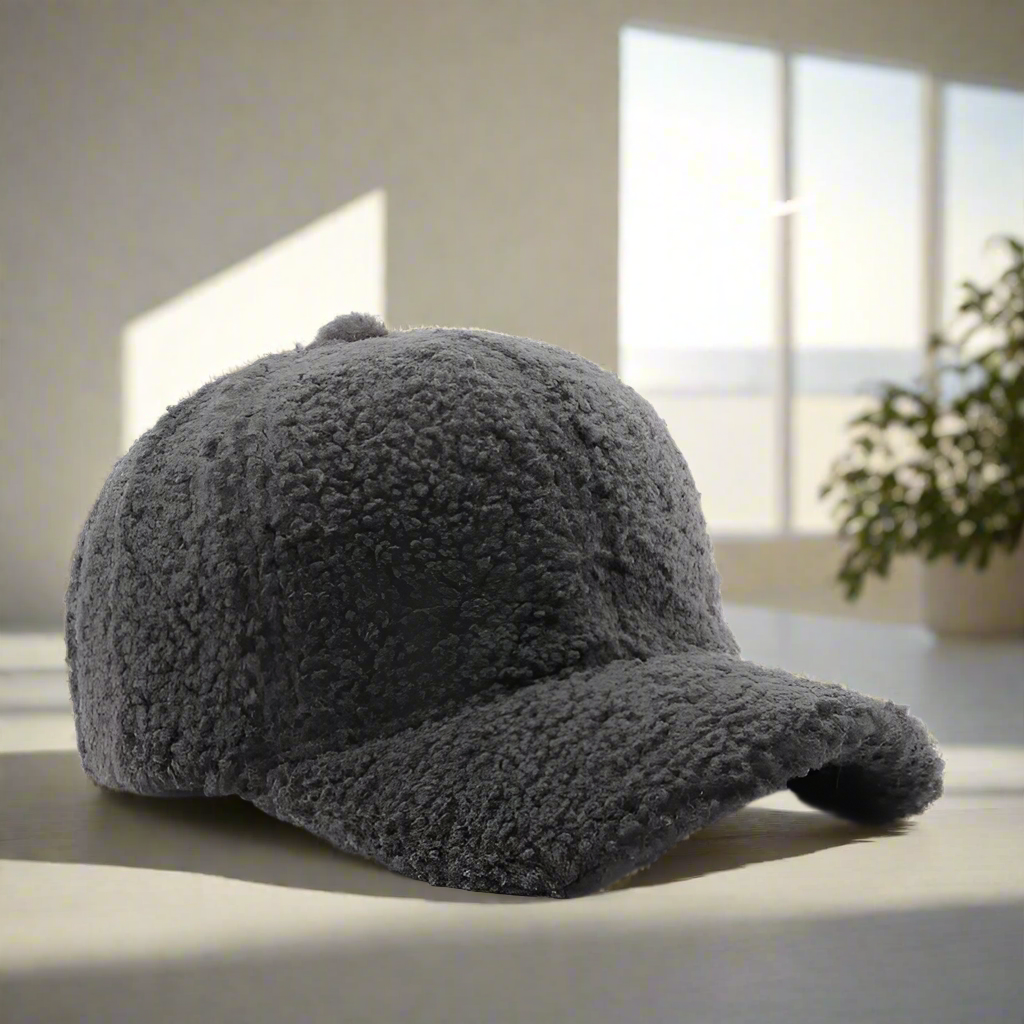 CozyCap | Teddy Cap – Verstelbare winterpet, pluche teddyfleece (56-59 cm)
