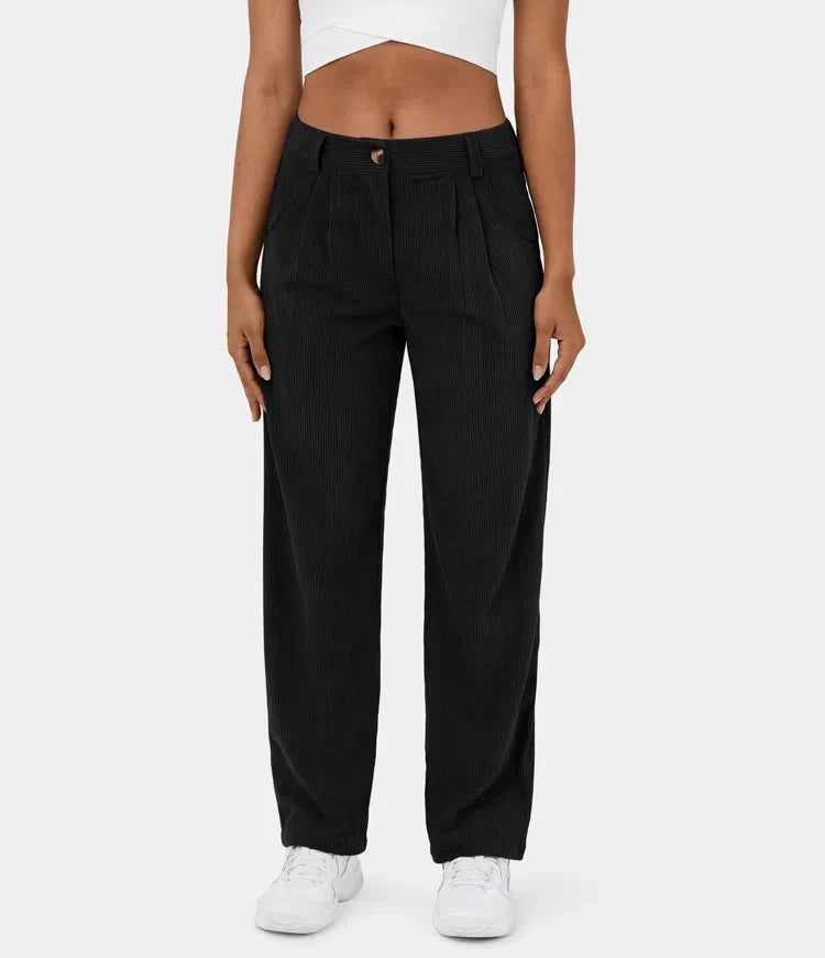 Judita | Corduroy broek met hoge taille voor dames - comfortabel, stijlvol en veelzijdig