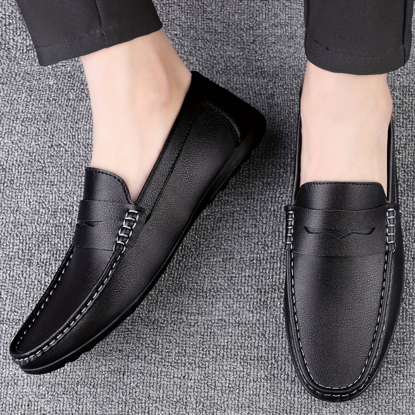 UrbanPenny | Heren Vintage Penny Loafers - Comfy Slip-On Formele Schoenen