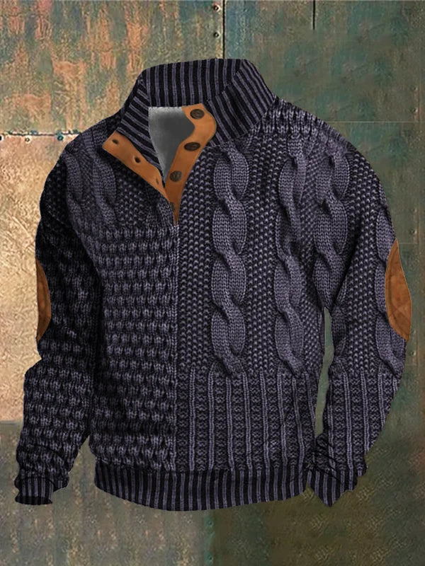 Emilson | Warme wintertrui – Gebreide trui met structuur, casual en stijlvolle pullover voor koud weer