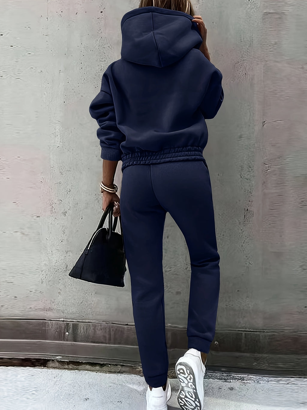 Ximena | Dames Hoodie & Sweatbroek Set - Pullover met lange mouwen, Joggers met koord, Casual Outfit