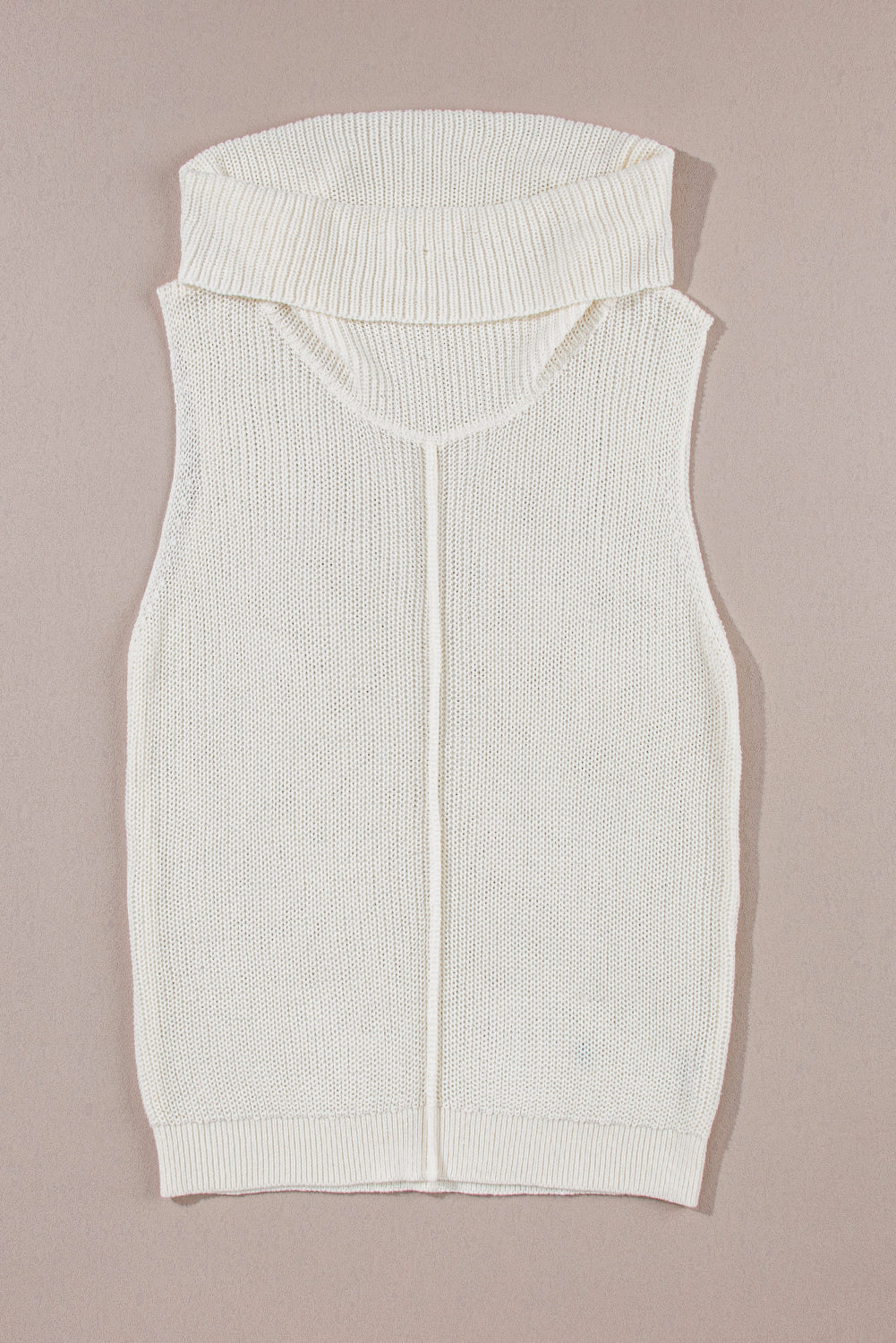 Eviana | Dames mouwloze gebreide pullover vest – ronde hals, middennaad, zeer comfortabel topje