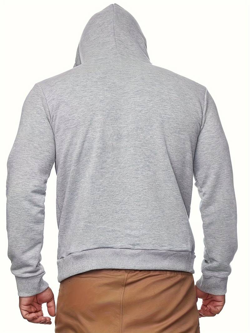 Xavian | Trendy herenhoodie met ingebouwd gezichtsmasker - Stijlvol Pullover Sweatshirt