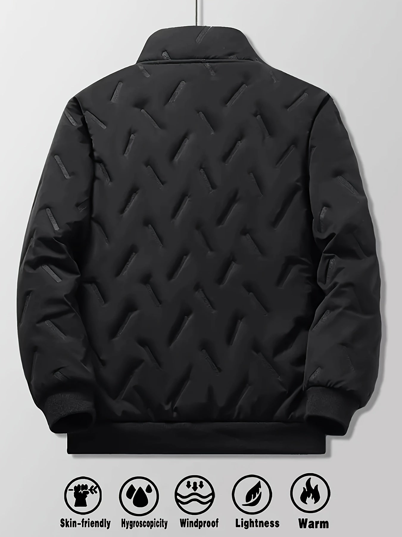 Romuald | Casual herensportkleding - Fluweelgevoerde Zip-Up jas & joggers, waterdicht, staande kraag