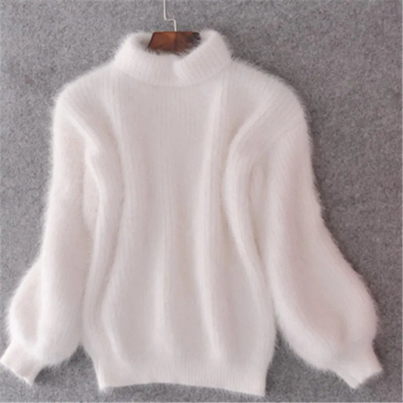 Minka | Fluffy pluche coltrui voor dames - knus, warm en stijlvol herfst- en winterbreigoed