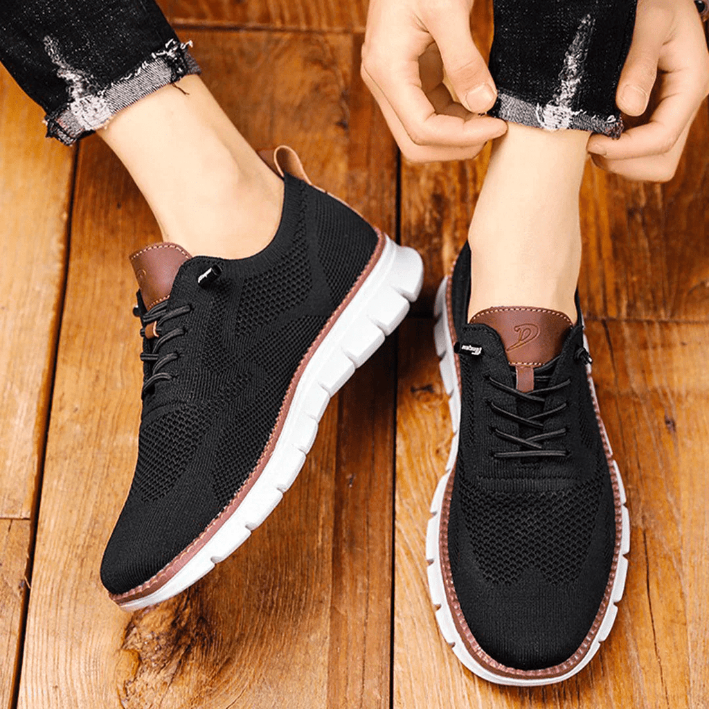Ignacy | Chaussures de marche orthopédiques pour hommes - Semelles intérieures respirantes - Baskets confortables