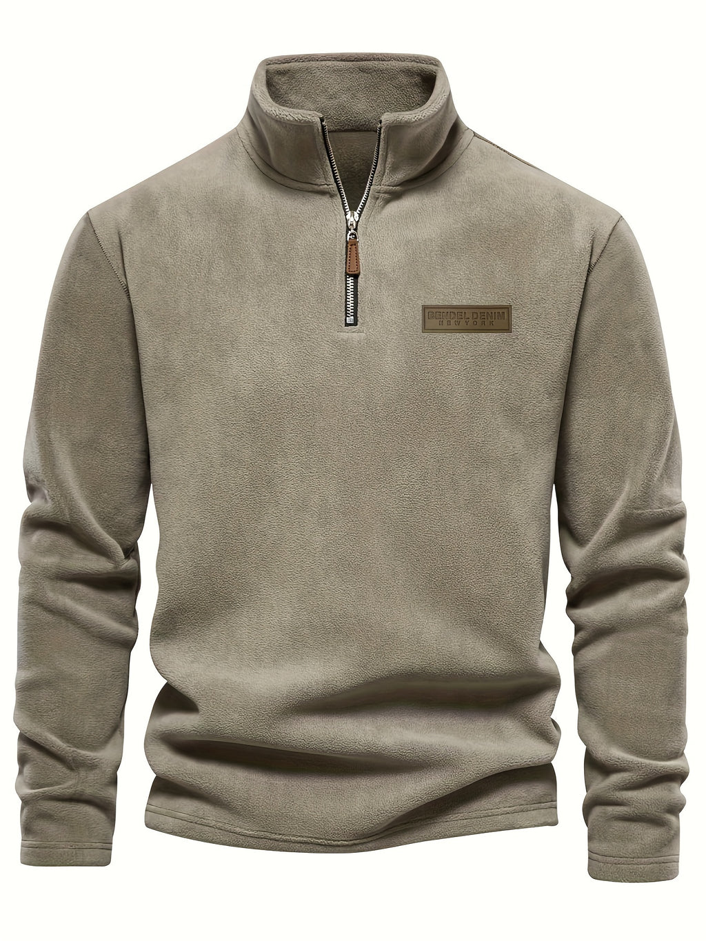 Roran | Heren sweatshirt met halve rits en opstaande kraag – Streetwear-top met lange mouwen