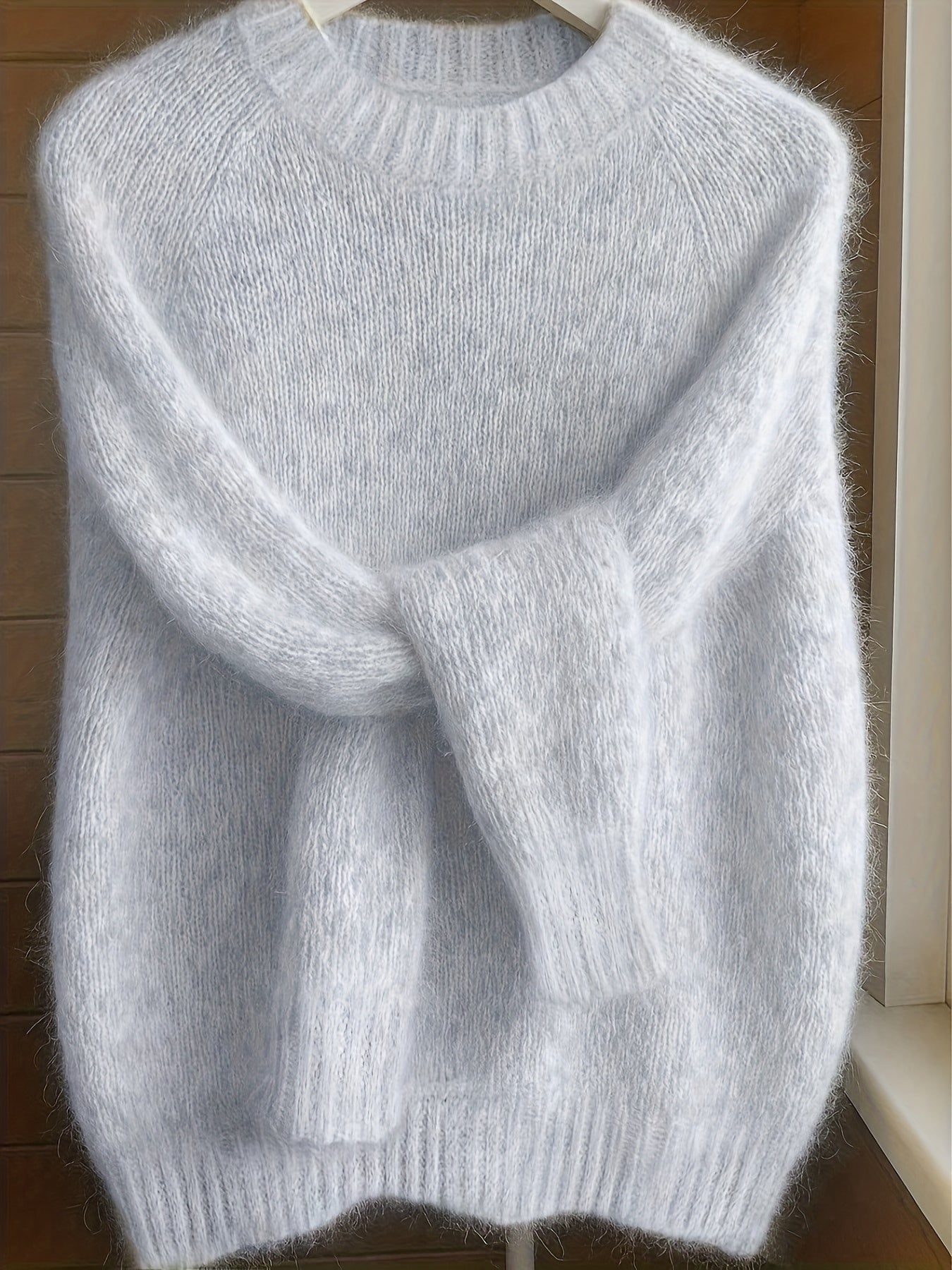Lorixa | Zachte mohairmix trui voor dames – Comfortabele, stijlvolle raglanmouwen voor de winter