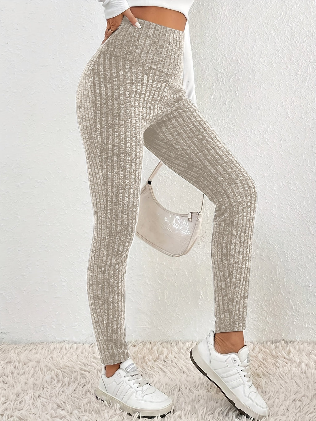 Sabine | Gebreide dameslegging met hoge taille - comfortabel, elastisch en stijlvol broekje