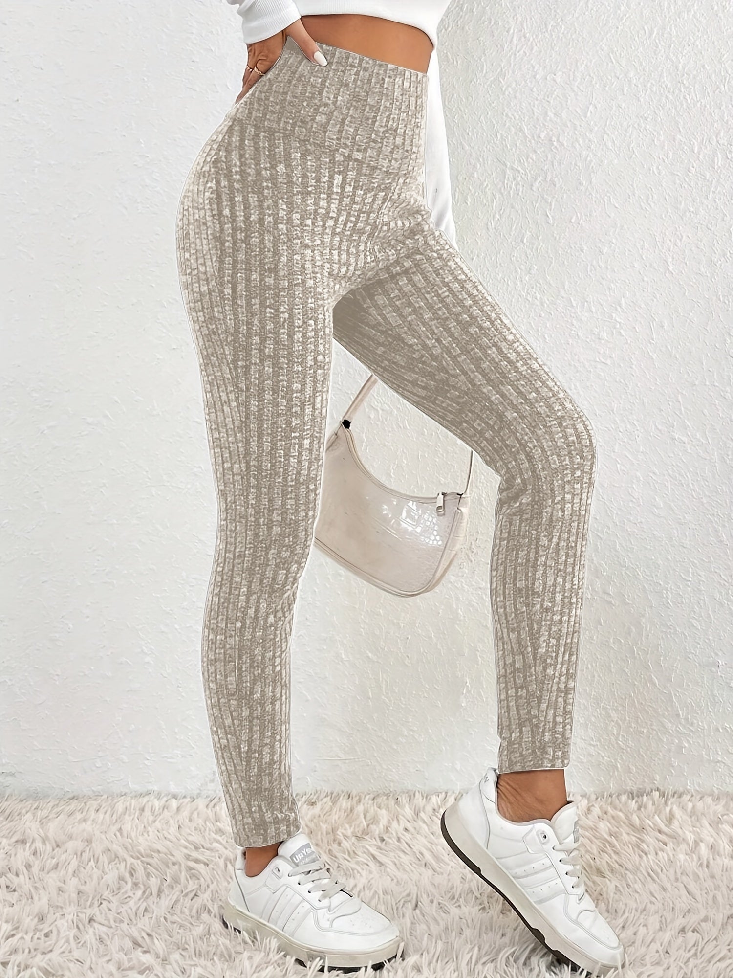 Sabine | Gebreide dameslegging met hoge taille - comfortabel, elastisch en stijlvol broekje