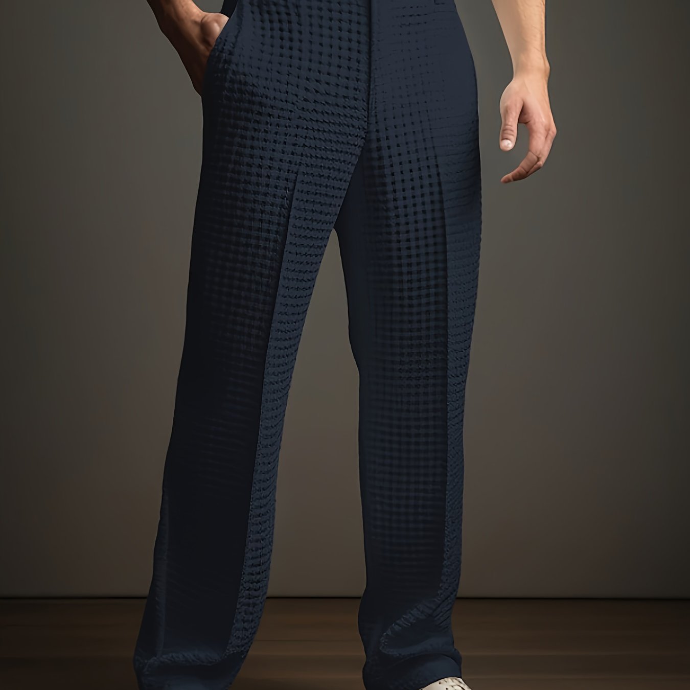 Uther | Herenbroek met rechte pijpen, smart casual – Comfortabele kantoorbroek