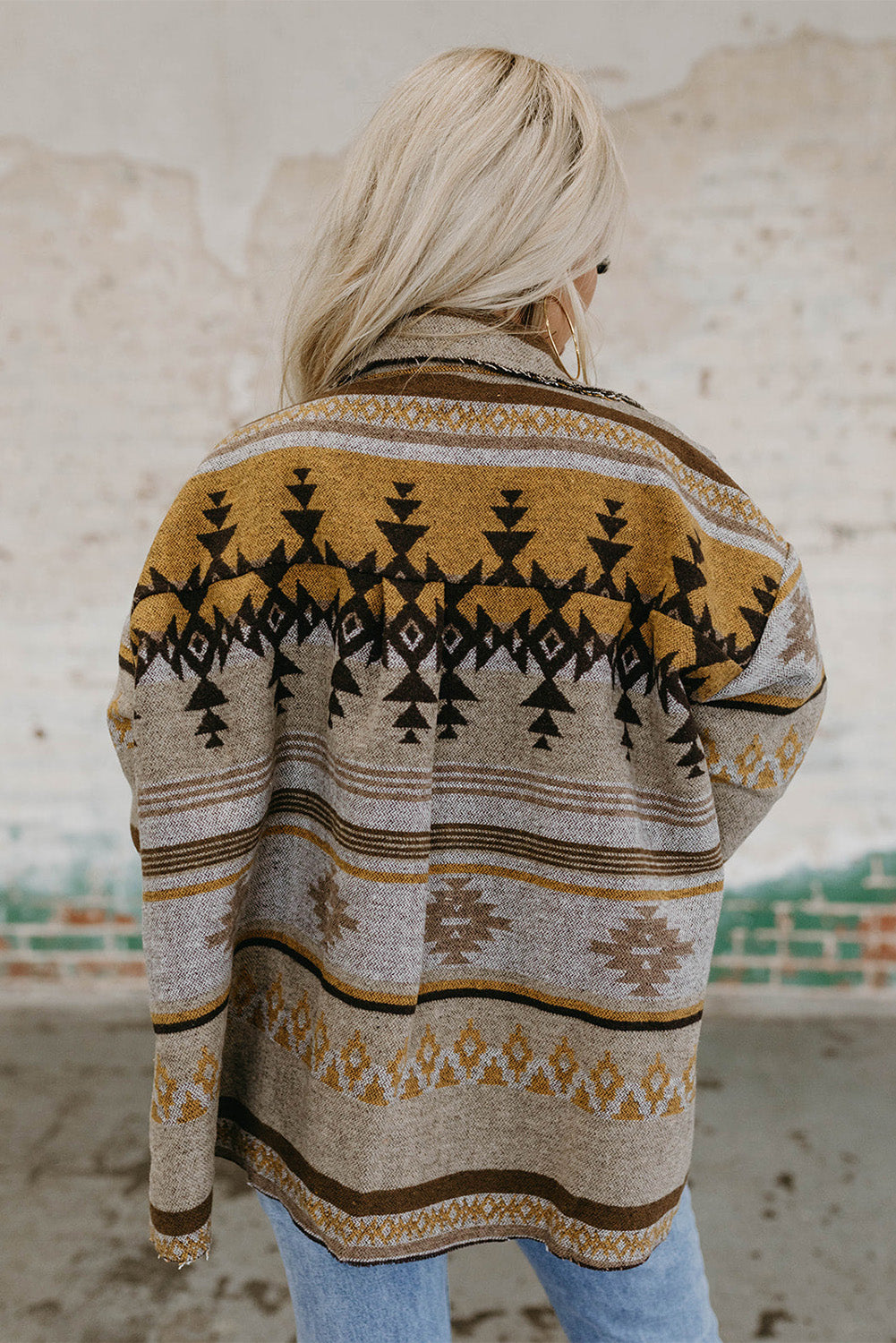 Neoma | Western Aztec print damesjack, stijlvolle casual bovenkleding, Boho Chic ontwerp