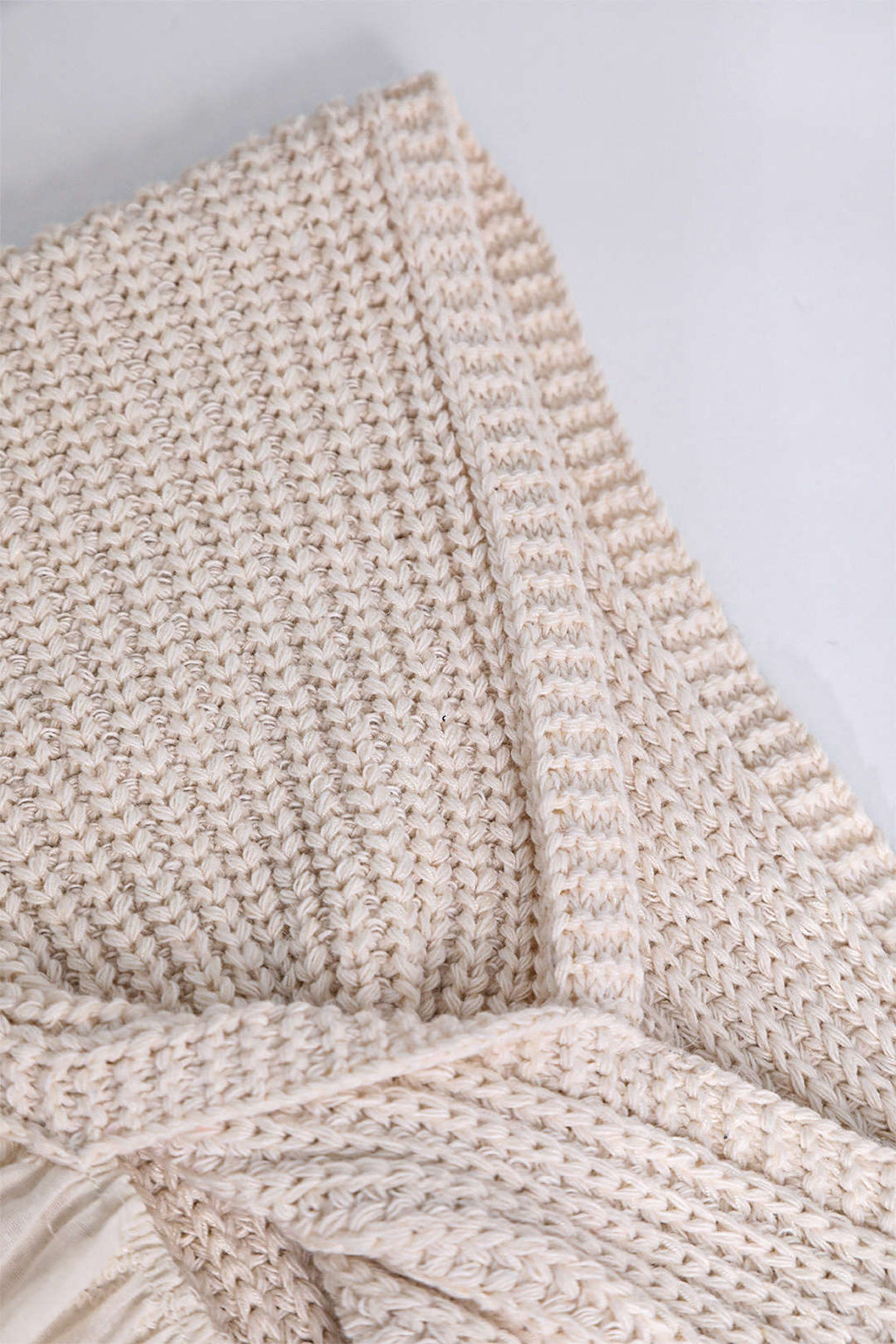 Rhaella | Knotted detail knitted embroidered top - Twist-knot design