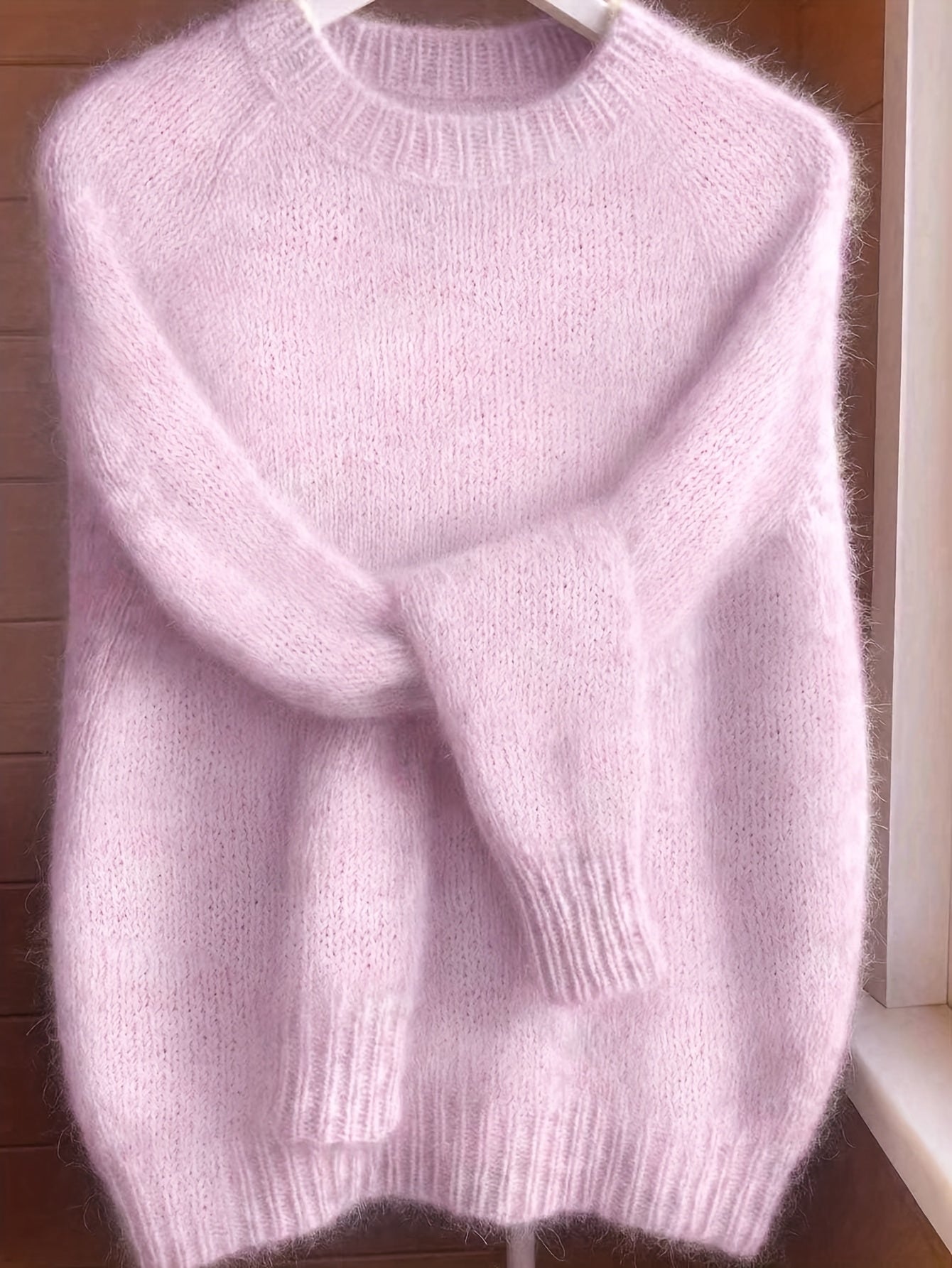 Lorixa | Zachte mohairmix trui voor dames – Comfortabele, stijlvolle raglanmouwen voor de winter