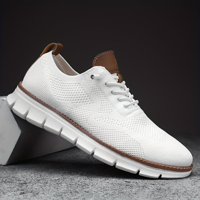 Strideon | Mannen Ademend Gebreide Wandelschoenen - Lichtgewicht Casual Sneakers