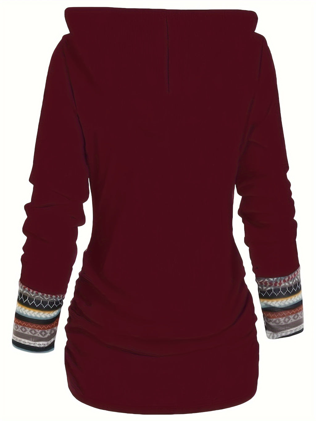 Hannelore | Hoodie met knoopdecoratie en streepdessin - Casual Pullover met lange mouwen