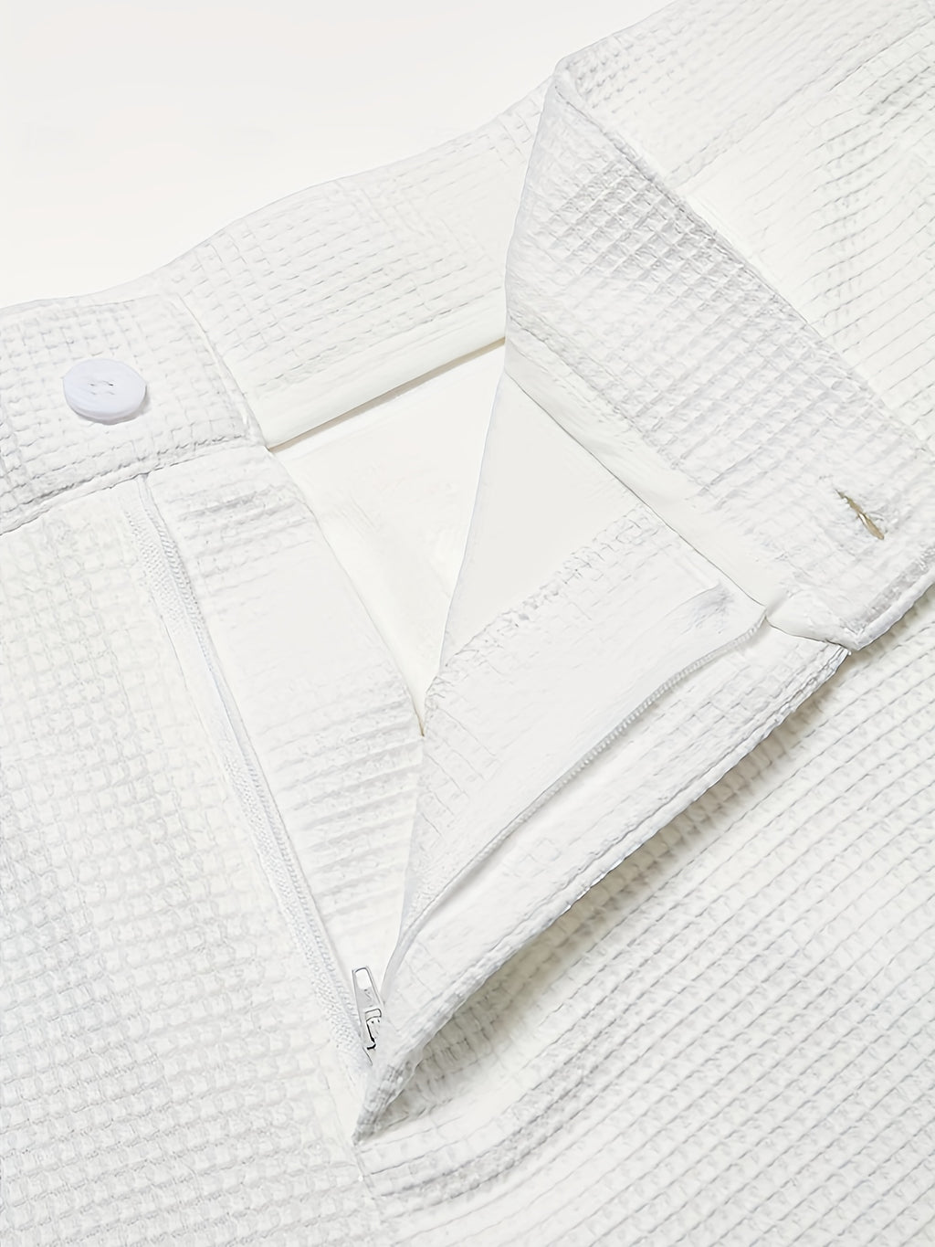 Archer | Rechte casual broek voor heren – zakelijke chino met wafelstructuur, slim fit kantoorbroek