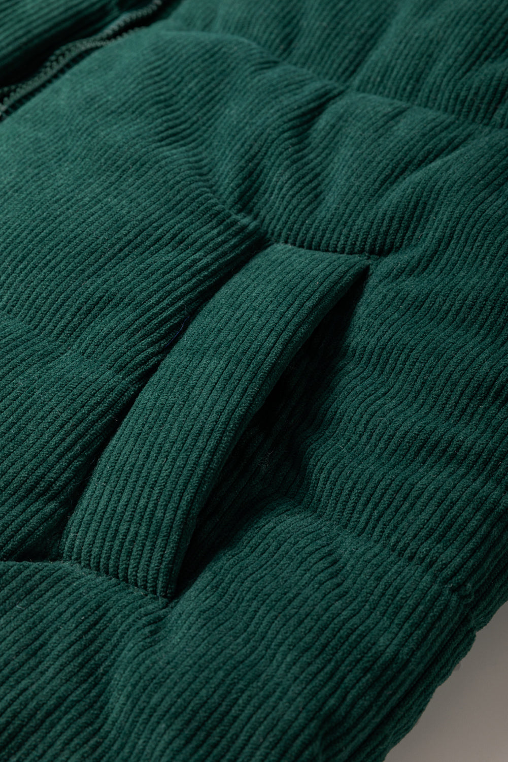 Dagny | Corduroy Puffer Vest met Ritssluiting Staande Kraag Casual Jack voor Dames