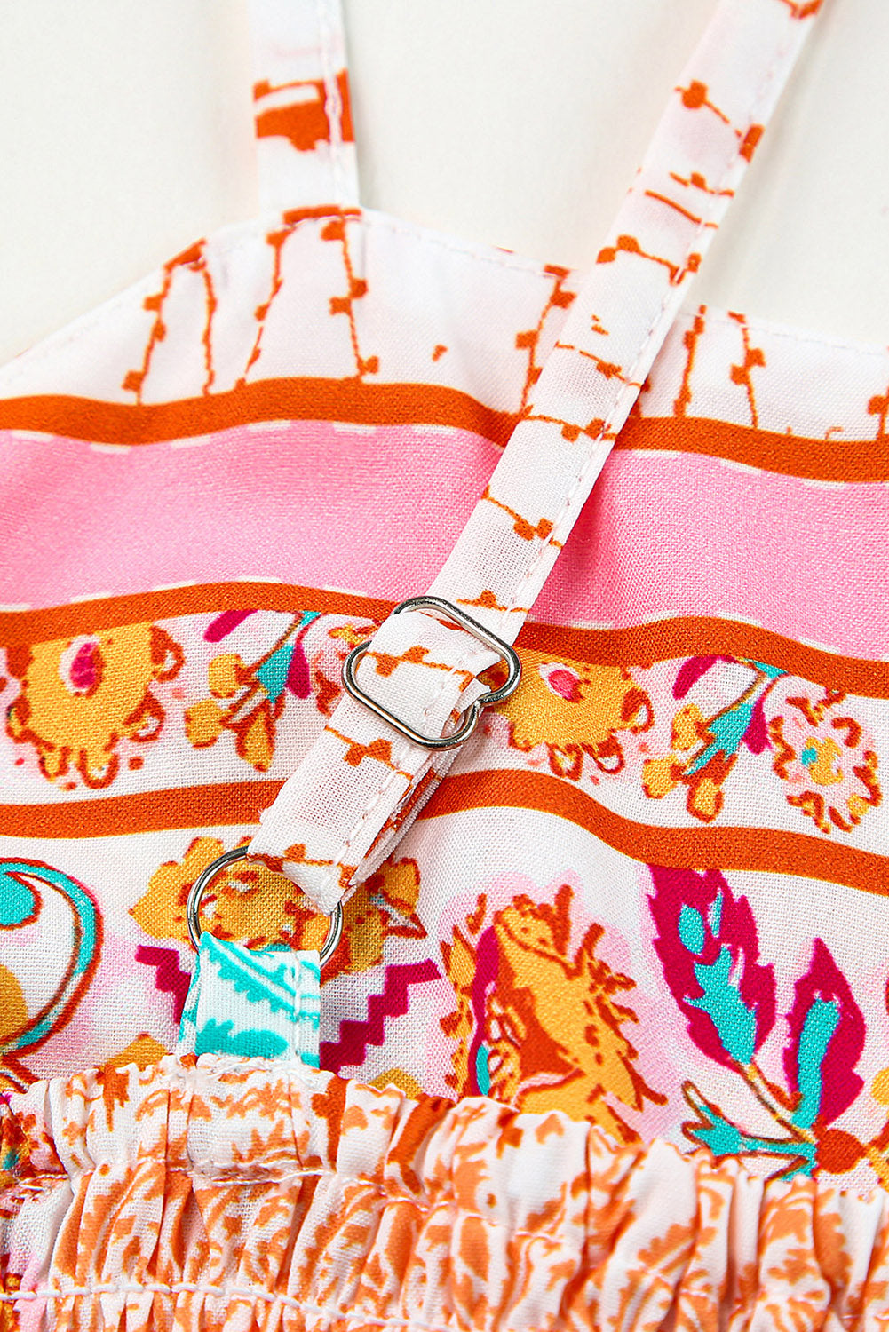 Graciana | Multi-coloured Boho Patchwork Print Sundress